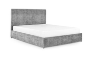Кровать с матрасом Лаванда 160х200 (Светло-серый, велюр, без подъемного механизма) IMI lvnd-am160x200ssb фото 3
