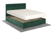 Кровать с матрасом Лаванда 160х200 (Изумрудный, велюр, без подъемного механизма) IMI lvnd-am160x200smb фото