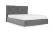 Кровать Азалия 140х200 (Светло-серый, велюр, без подъемного механизма) IMI