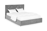 Кровать с матрасом Азалия 160х200 (Светло-серый, велюр, без подъемного механизма) IMI zl-am160x200ssb фото 2