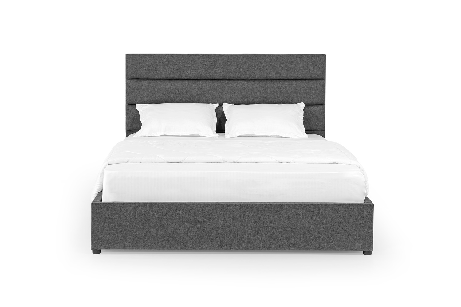 Кровать Лилия 140х200 (Серый, рогожка, без подъемного механизма) IMI lllrg140x200sb фото