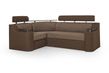 Кутовий диван Невада (бежевий з коричневим, 255х185 см) ІМІ