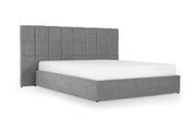 Ліжко Гортензія 140х200 (Світло-сірий, велюр, без підйомного механізму) IMI grtnz140x200ssb фото 1