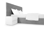 Ліжко Гортензія 140х200 (Світло-сірий, велюр, без підйомного механізму) IMI grtnz140x200ssb фото 5