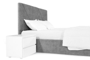 Ліжко з матрацом Петунія 160х200 (Світло-сірий, велюр, без підйомного механізму) IMI ptn-am160x200ssb фото 6